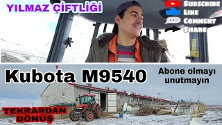 Üniversite ara tatili eve tekrar döndüm Çiftliğe gittim | hava -10 derece🥶 kubota M9540 cold start