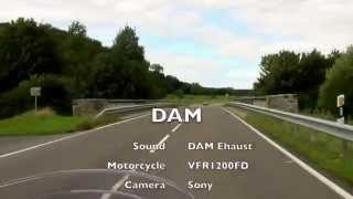 VFR1200 - DAM-Exhaust on road