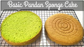 Basic Pandan Sponge Cake