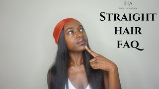 How to take care of straight hair extensions | raw Indian straight hair