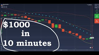 SHOCKING profit after turning 1$ into 1000$ with binary option trading on IQ option 2021