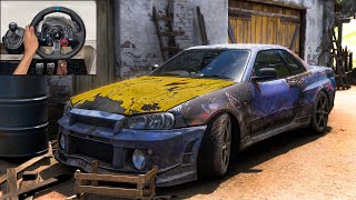 Rebuilding Nissan Skyline GTR  | Forza horizon 5 | Steering Wheel Gameplay