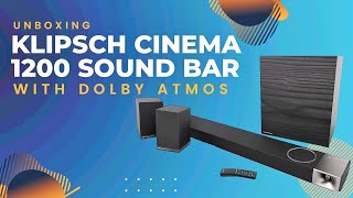 Unboxing Klipsch Cinema 1200 Sound Bar Surround System