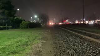 Portland and western eastbound harbor turn train on Monday at 7:18PM