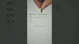 Como calcular Função / Funções | Se f(x) = 5x - 1, quanto vale f(-1)?