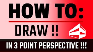 #9 - Drawing In Perspective -3 Point Perspective 6x6x6 CUBE!