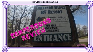 campground review video of Branson Ridge RV resort in Branson Missouri