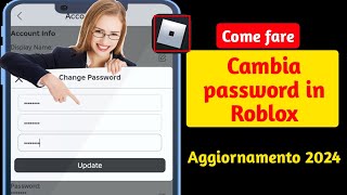 Come modificare la password in Roblox (aggiornamento 2024) | Cambia la password di Roblox