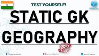 Geography Updated MCQs | Static GK | Practice Questions | XAT, IIFT, CMAT, TISSNET, SSC, Banks