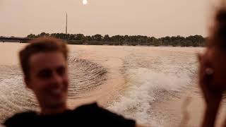 Sunset Wakesurfing with Angelina and Joe | Flom Films