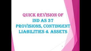 Ind AS 37   Provisions, contingent liabilities and Contingent assets   CA Ravi Kanth Miriyala