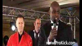 K1's 'Mr Perfect' Ernesto Hoost @ kickboxing show in Belfast