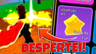 FINALMENTE DESPERTEI MINHA LIGHT NO BLOX FRUITS 🗿⚡