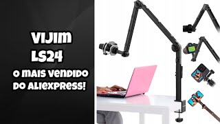 VIJIM LS24 - o melhor braço articulado para microfone do ALIEXPRESS! Unboxing e teste!