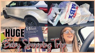 HUGE BABY SHOPPING TRIP VLOG  ||  FOLLOW ME SHOPPING AT TARGET & BUYBUY BABY || WEEKEND VLOG