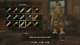 Zelda: Tears of the Kingdom Video Clip - How to Dye Link's Hair