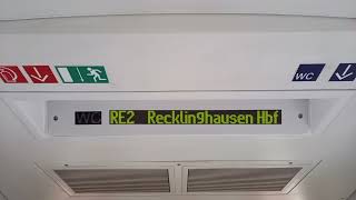 Ansagen des RE2 Rhein-Haard-Express