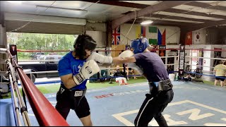 SPARRING AT THE BOXING GYM!!!