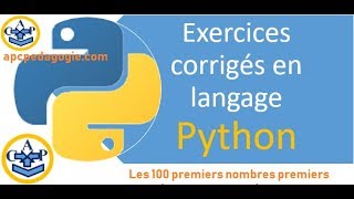 Affichage des 100 premiers nombres premiers en Python