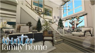 Bloxburg | Winter Family Home | Roblox | House Build