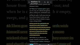 Insights from Matthew 12