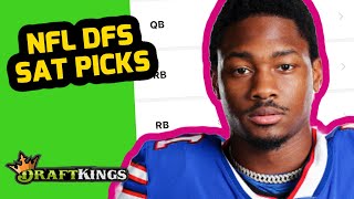 NFL DRAFTKINGS SATURDAY SLATE BREAKDOWN