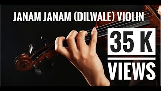 JANAM JANAM | DILWALE | VIOLIN | COVER | janam janam dilwale ringtone #viral #trending #arijitsingh