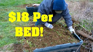 CHEAP RAISED GARDEN BED!! Homesteading 101 ASMR