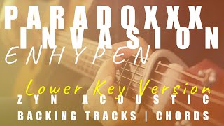 PARADOXXX INVASION (Lower Key Ver.) - ENHYPEN | Acoustic Karaoke | Chords