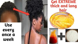 Use once a week for thicker & longer hair|| better than rice water #diy#hairgrowth #simplychisom