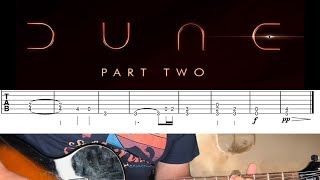 Dune Part 2 | Very EASY Guitar Play Along | SHEET + TAB | A Time of Quiet Between the Storms