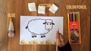 Sheep Cotton Craft (Art & Craft : Ied Adha Activity) For Kindergarten