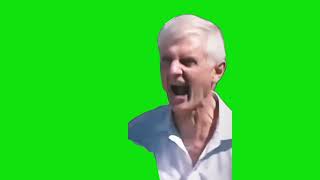 Old Barking Man Green Screen Chroma Key Template