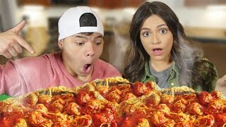 20 POUNDS of SPAGHETTI in 10 MIN! (ft. Bethany Mota)