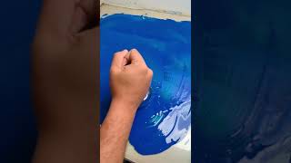 Pigmento azul ftalo cyan #arte #pintura #acuarela #azul #shorts