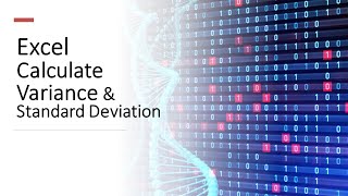 Excel for Biostatistics - Manually Calculate Variance and Standard Deviation