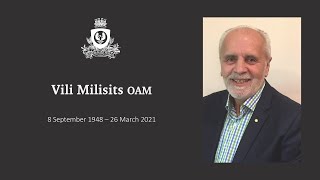 State Memorial Service for Mr Vilmos ‘Vili’ Milisits OAM