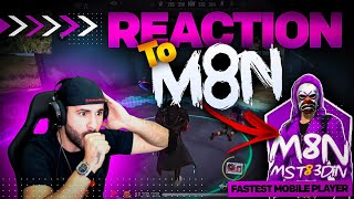 M8N REACTION ONE THE FASTEST MOBILE PLAYER OF FREEFIRE