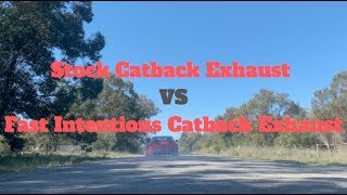 370z Stock Exhaust vs Fast Intentions 18" Catback Exhaust