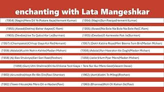 (1954-1963) enchanting hour with Lata Mangeshkar