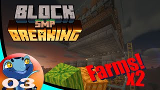 The Stronghold & The Melon and Pumpkin Automatic farm | Minecraft Survival | Block Breaking SMP