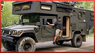 Man Spends 1000 Hours Turning MILITARY TRUCK Into Amazing CAMPER by @roamingventures