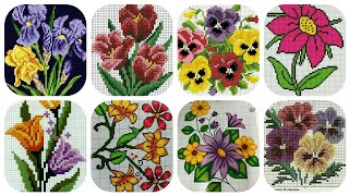 most wonderful and amazing collection of cross stitch flowers patterns and ideas.