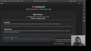 1  Installation of esp-idf using VS Code