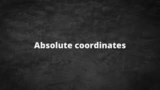 Absolute coordinates | Keyran