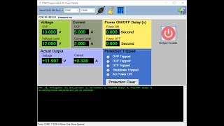 C# code SCPI control Programmable Power Supply