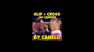 Boxing Tutorial Slip the jab with a step and counter with a cross I Canelo vs Cotto #shorts