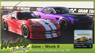 American Clubman Cup 700 I Weekly Challenges I June - Week 5 I Gran Turismo 7