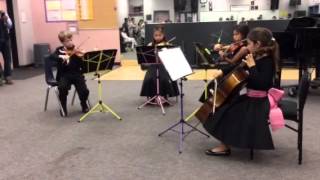 7-year-old Pascale Method Quartet - Concerto in E Minor by Avison