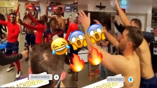 Players of Clermont Foot FC in France singing Black Sherif Second Sermon after their win